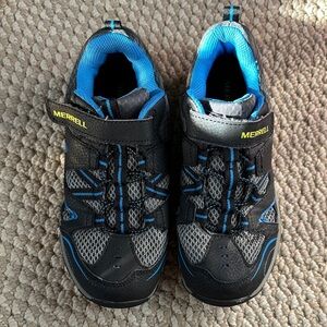 Merrell Kids' Black and Blue Hiking Sneakers